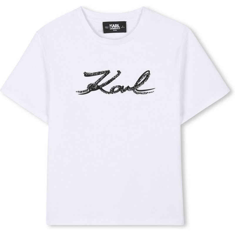 Karl Lagerfeld Kids T-Shirt Z30485 S Weiß Regular Fit