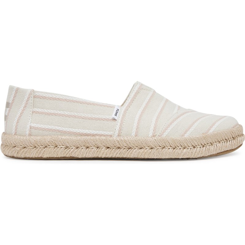 Espadrilles Toms Natural Woven Stripes 10021816 Beige
