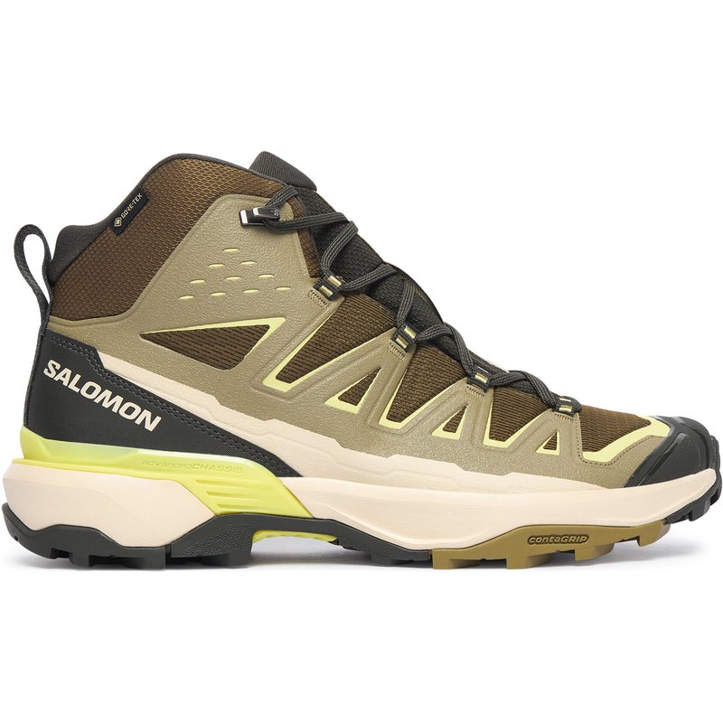 Trekkingschuhe Salomon X Ultra 360 Edge Mid Gtx L49098600 Grün