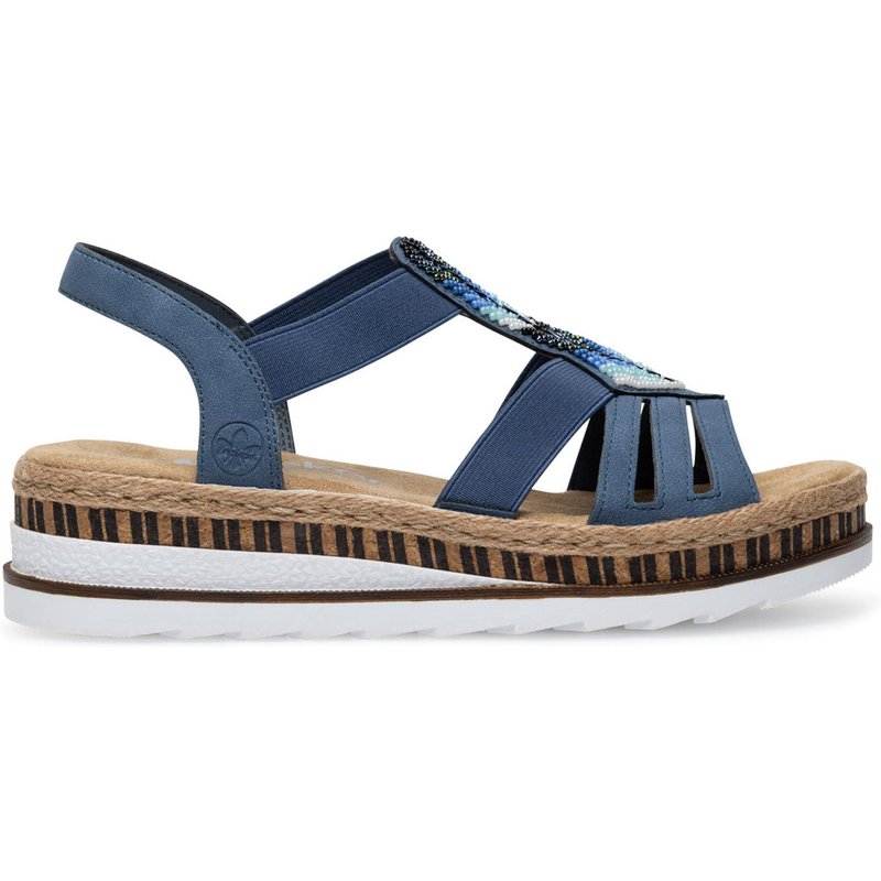 Sandalen Rieker V7909-12 Dunkelblau
