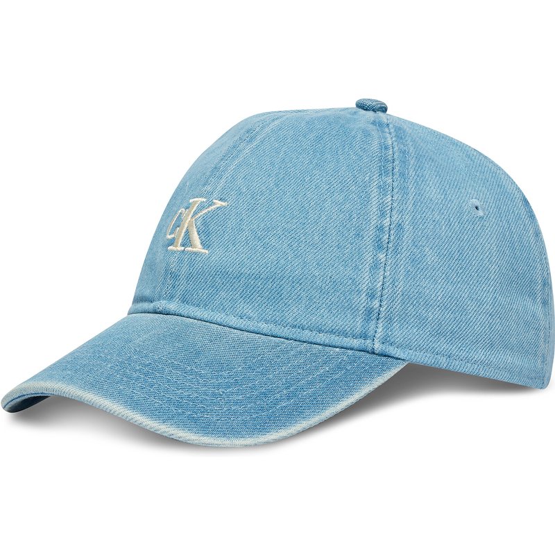 Cap Calvin Klein Monogram Embroidery Denim Cap LV04G5003G Blau