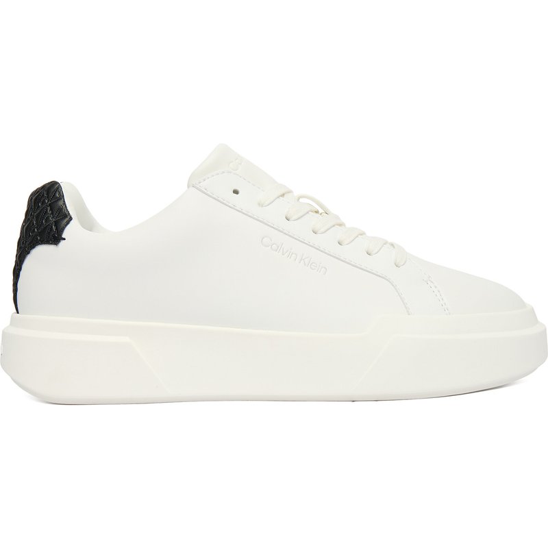 Sneakers Calvin Klein Chunky Cupsole Laceup Lth Bt Aop YW0YW02036 Weiß
