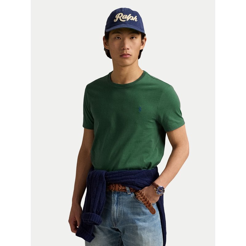 Polo Ralph Lauren T-Shirt 710671438425 Grün Custom Slim Fit