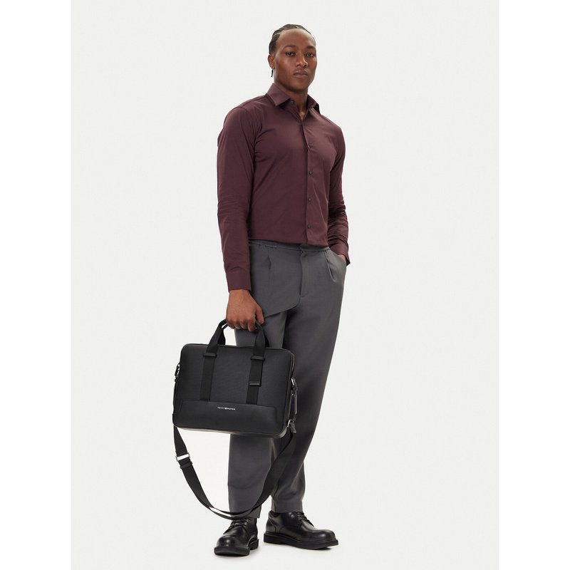 Laptoptasche Tommy Hilfiger Th Modern Computer Bag AM0AM13637 Schwarz