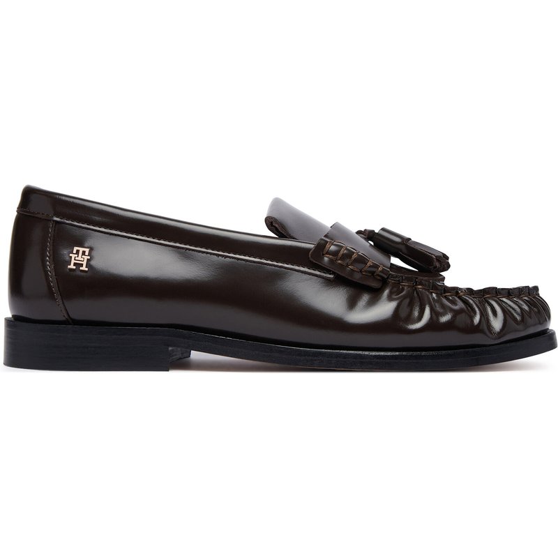 Mokassins Tommy Hilfiger Tassel Abrasivato FW0FW09460 Dunkelbraun