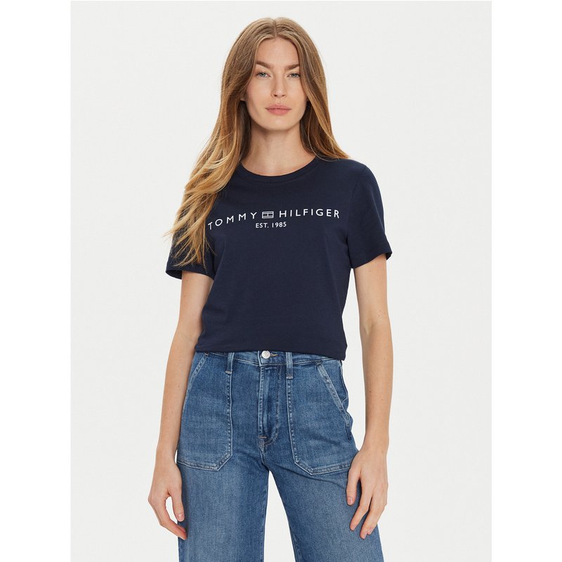 Tommy Hilfiger T-Shirt WW0WW40276 Dunkelblau Regular Fit