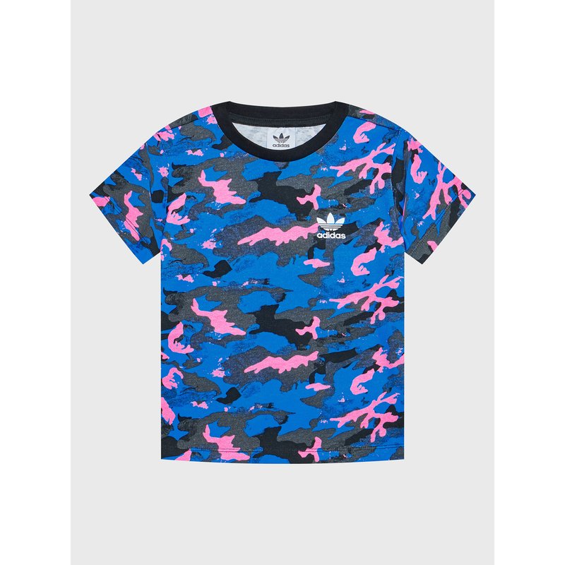 adidas T-Shirt Allover HK0275 Bunt Regular Fit