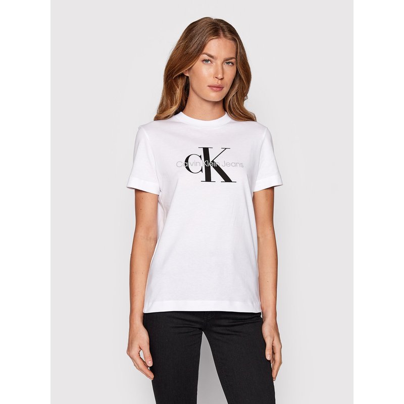 Calvin Klein Jeans T-Shirt J20J219142 Weiß Regular Fit