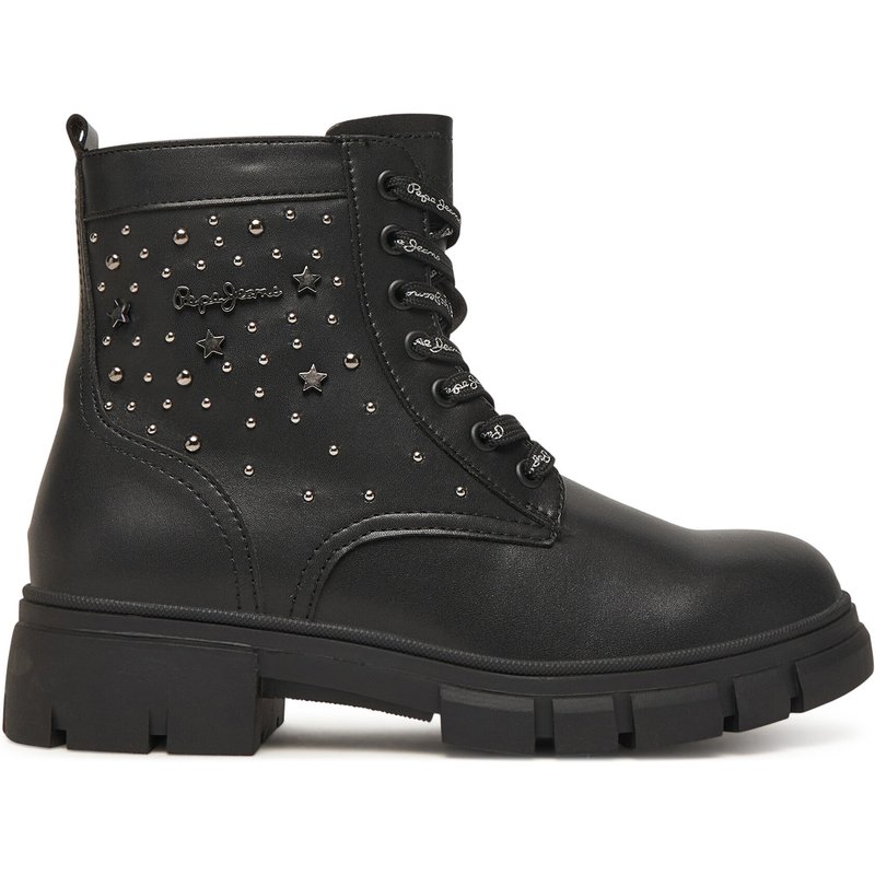 Schnürstiefeletten Pepe Jeans Lilli Life G PGS500008 Schwarz