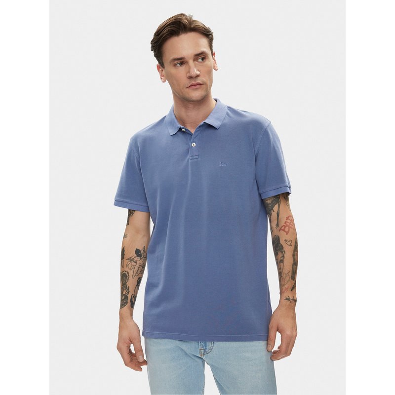 Lee Poloshirt 112349954 Blau Regular Fit