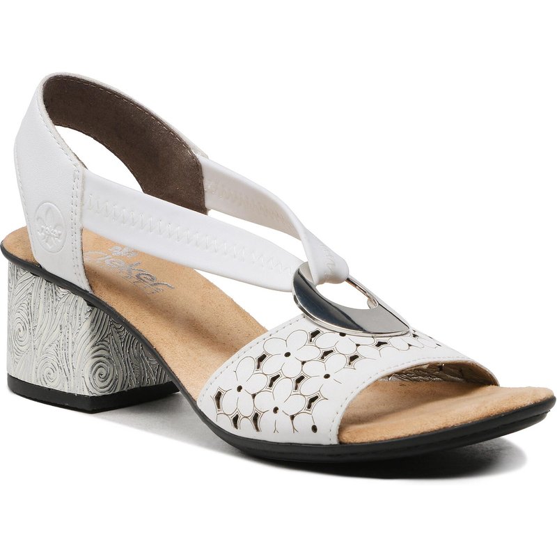 Sandalen Rieker 64677-80 Weiß