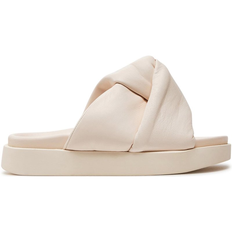 Pantoletten Inuikii Soft Crossed 70104-140 Écru