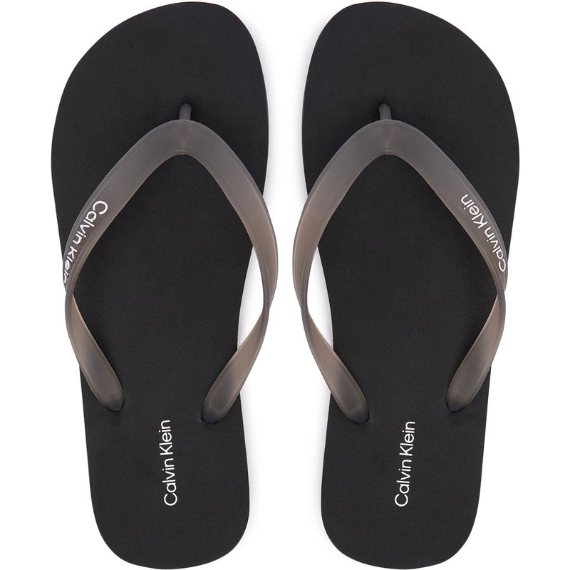 Zehentrenner Calvin Klein Beach Thong Slide HM0HM02105 Schwarz