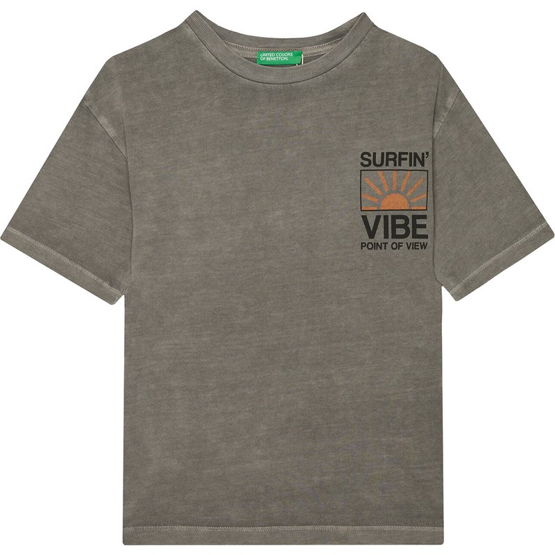 United Colors Of Benetton T-Shirt 3PCMC10N7 Grau Regular Fit