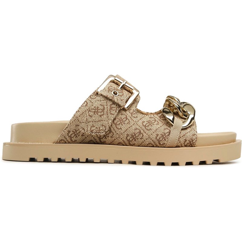 Pantoletten Guess Fatema2 FL6FT2 FAL03 Braun