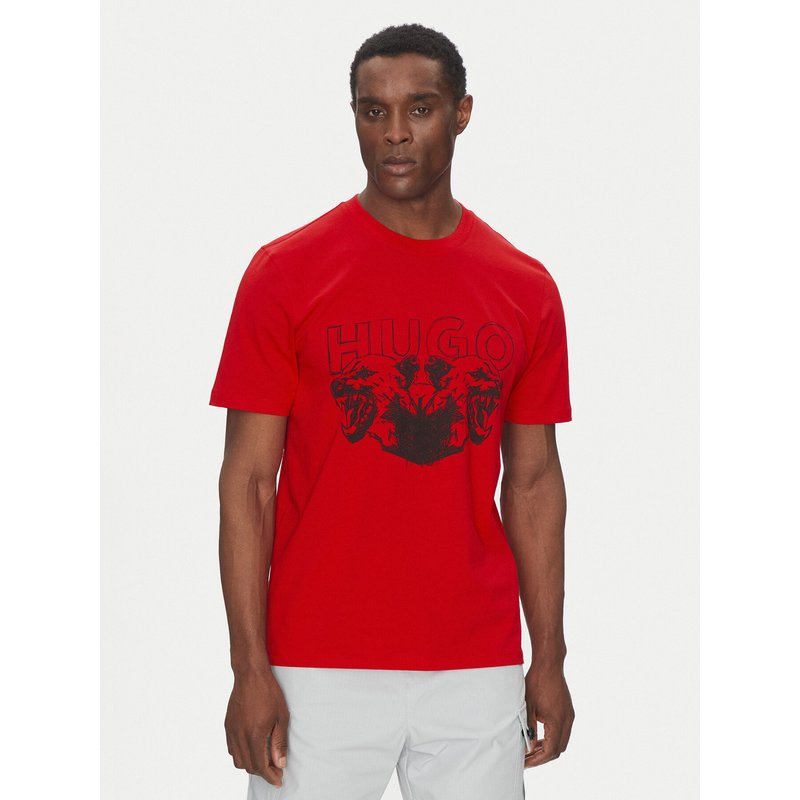 HUGO T-Shirt 50538257 Rot Regular Fit