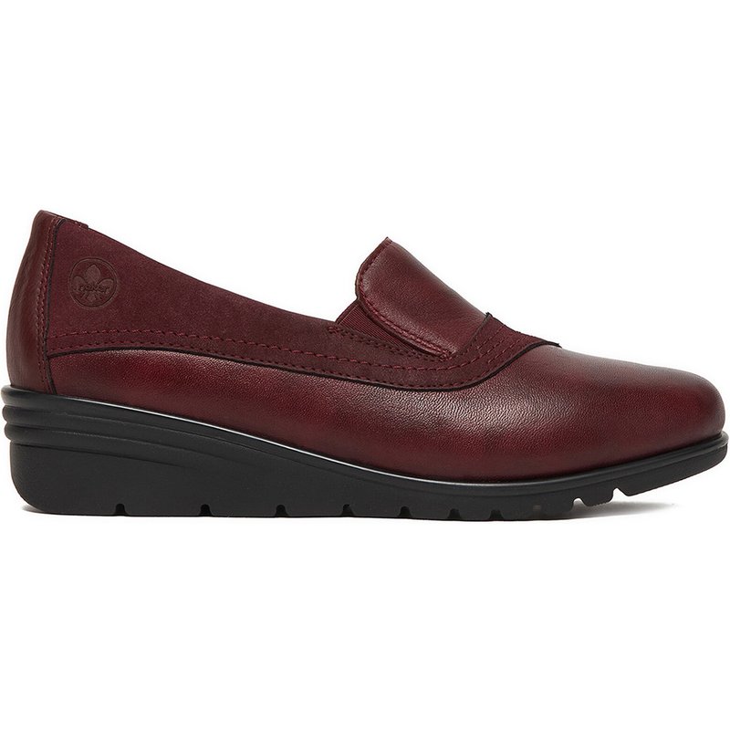 Halbschuhe Rieker L5356-35 Dunkelrot