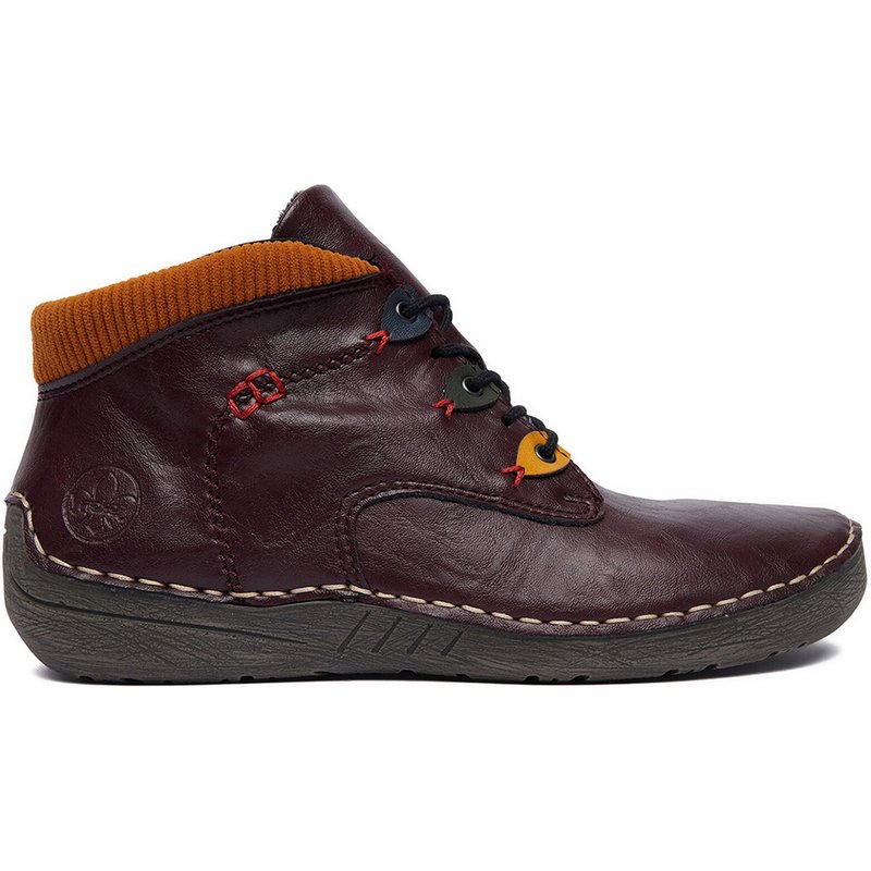 Schnürschuhe Rieker CEO-52544-30 Dunkelrot