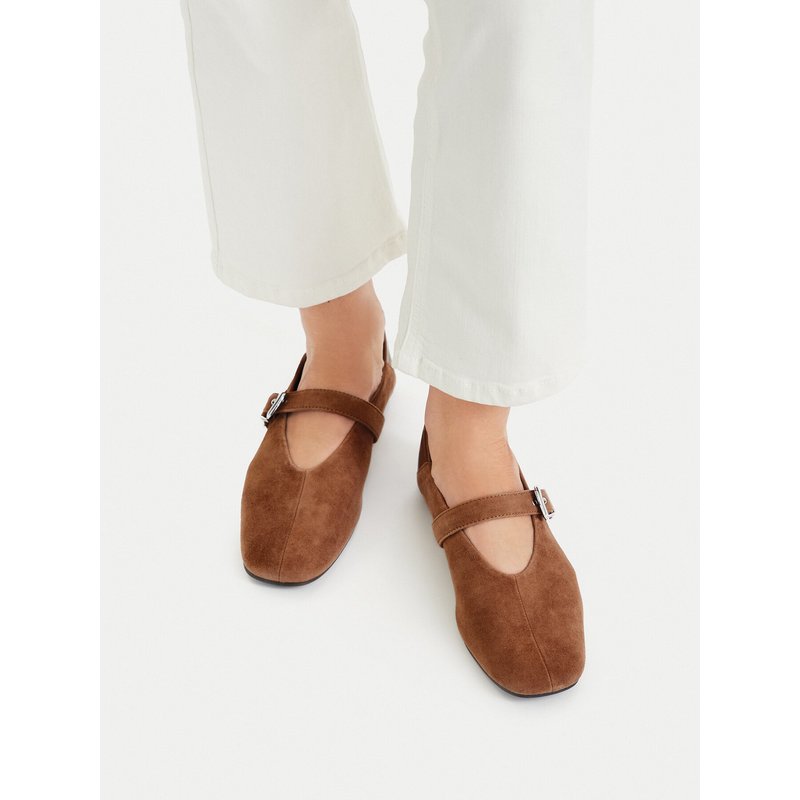 Ballerinas Tommy Jeans Tjw Ballerina Suede EN0EN03067 Braun