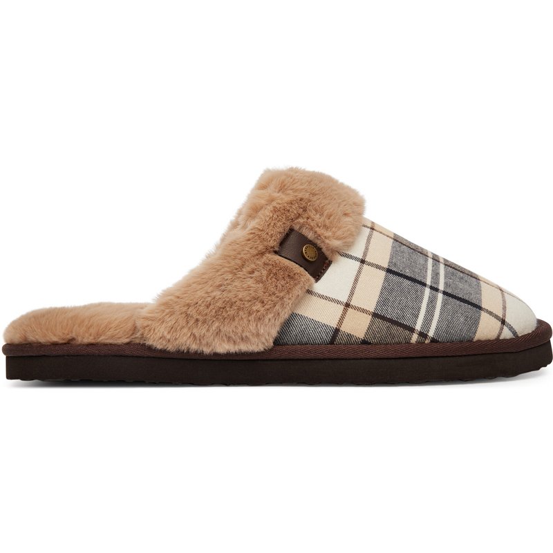 Hausschuhe Barbour ClaudiaTartanSlipper LSL0036TN26 Braun