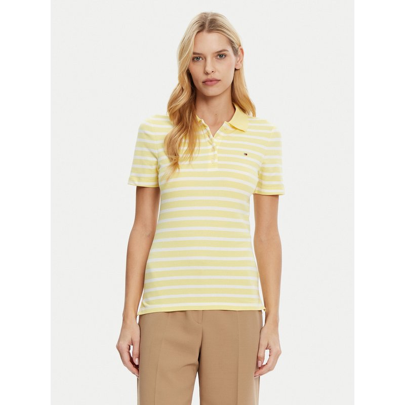 Tommy Hilfiger Poloshirt 1985 WW0WW43225 Gelb Slim Fit