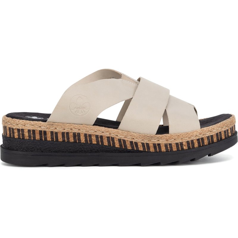 Pantoletten Rieker V7989-62 Beige