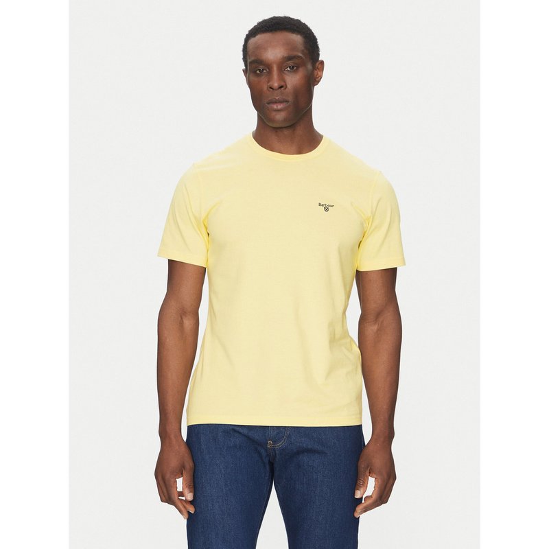 Barbour T-Shirt Essential Sports MTS0331YE36 Gelb Tailored Fit