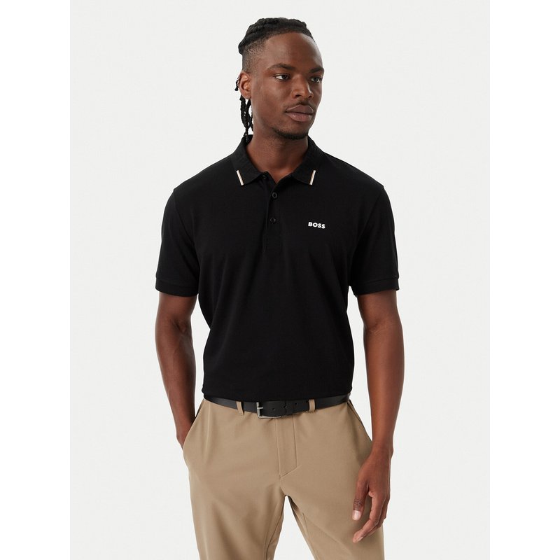 BOSS Poloshirt Swing Paddy 50564779 Schwarz Regular Fit