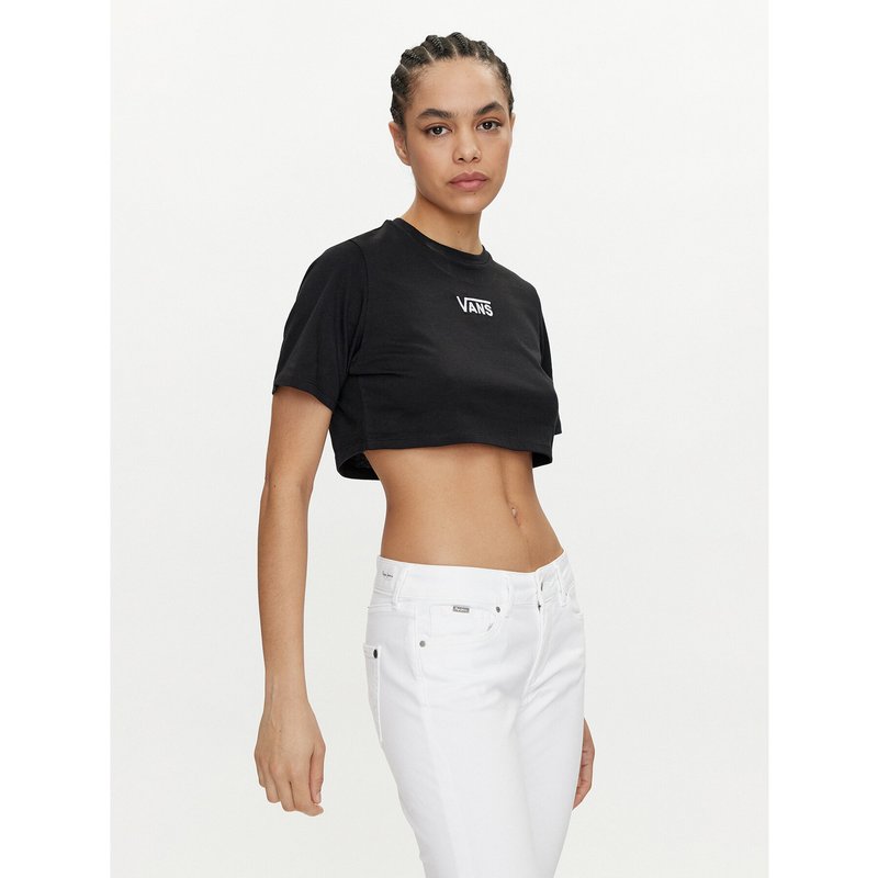 Vans T-Shirt Flying V Crew Crop Ii VN000GFF Schwarz Regular Fit