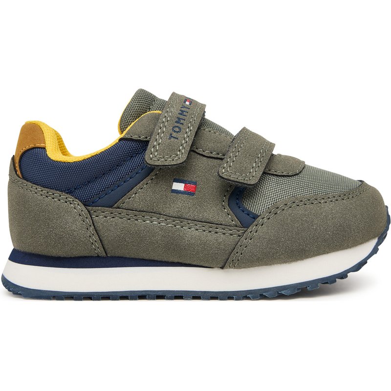 Sneakers Tommy Hilfiger Low Cut Velcro Sneaker T1X9-35253-1960 M Grün