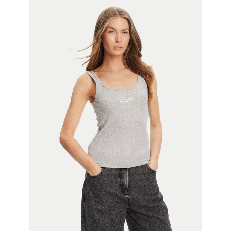 Guess Jeans Top W5YP35 KA0H1 Grau Regular Fit