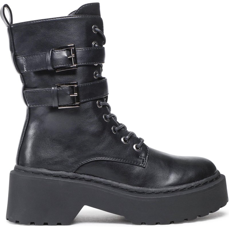 Schnürstiefeletten DeeZee WS5656-01 Schwarz