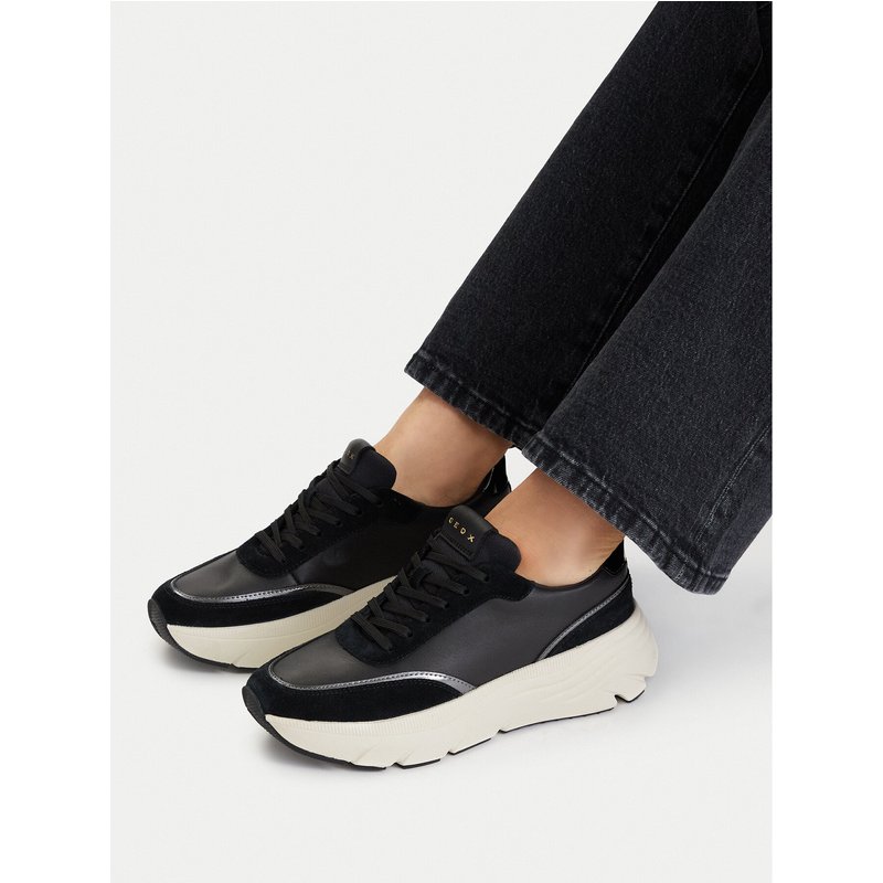 Sneakers Geox D Diamanta D66UFA 08522 C9999 Schwarz