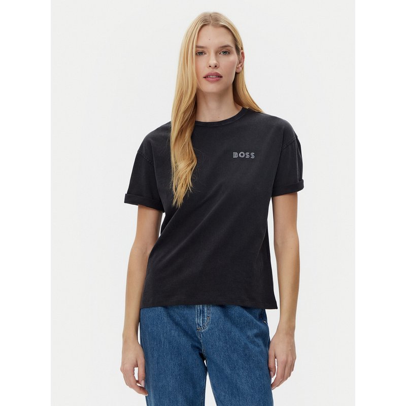 BOSS T-Shirt C_Evi_10 50535106 Schwarz Relaxed Fit