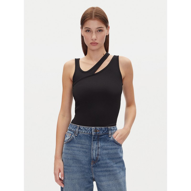 HUGO Top Datrus 50537044 Schwarz Slim Fit