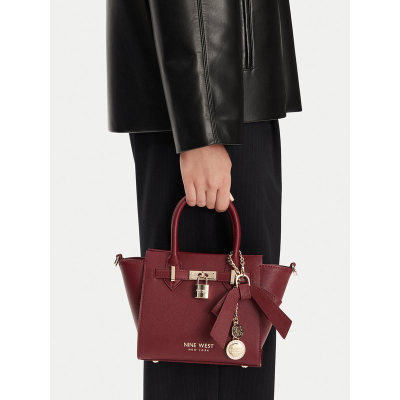 Handtasche Nine West CEO-Chelsea-Charm-I-LX10187 Dunkelrot