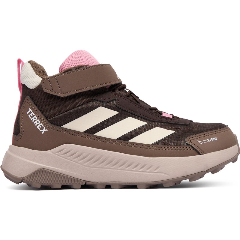 Trekkingschuhe adidas Terrex Anylander Mid Climaproof Children Hiking Shoes KJ2670 Braun