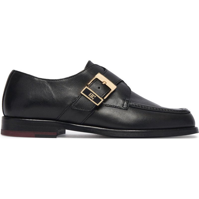 Halbschuhe Tommy Hilfiger Th Buckle Moc Toe Loafers FW0FW09536 Schwarz
