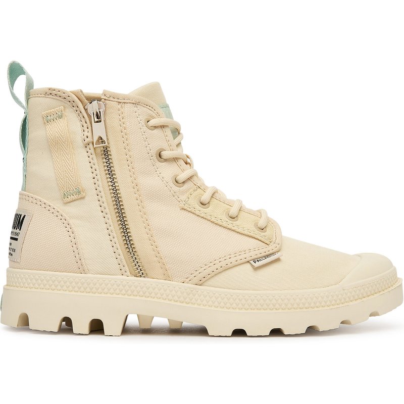 Schnürstiefeletten Palladium Pampadetroitzip Su 94612-280-M Beige