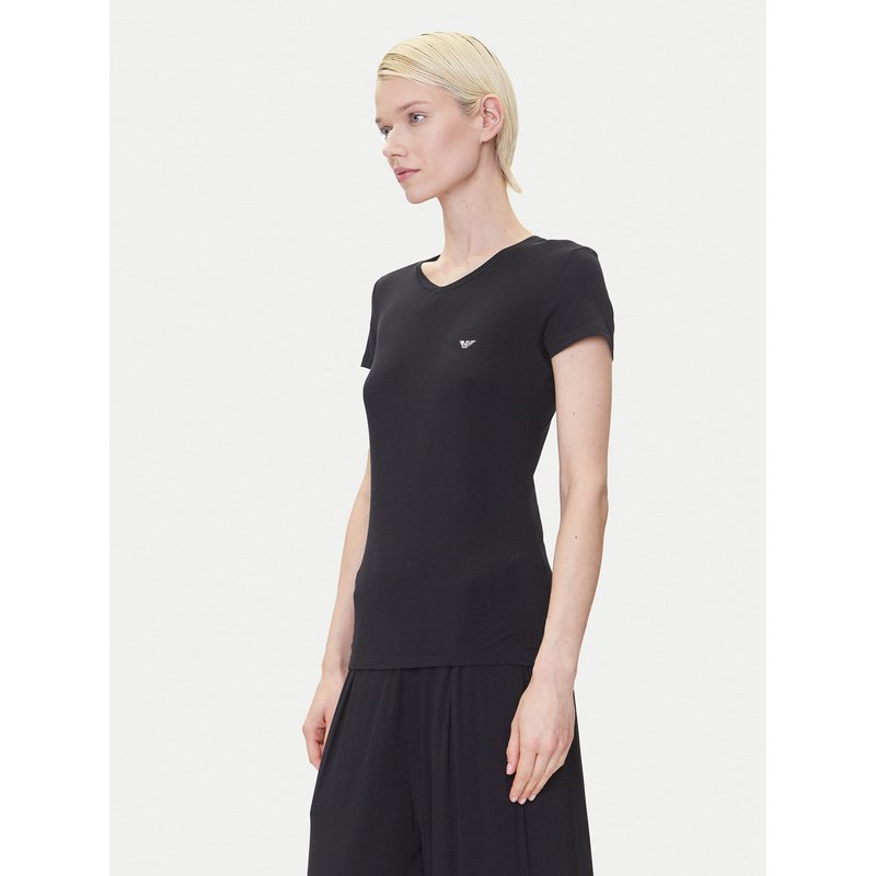 Emporio Armani Underwear T-Shirt EW000409 AF10889 UC001 Schwarz Regular Fit