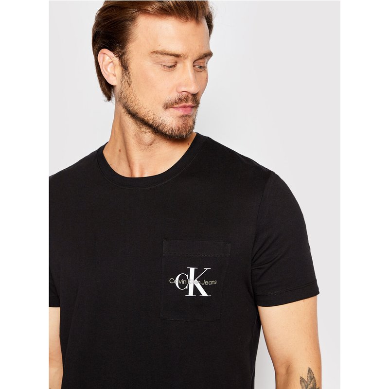 Calvin Klein Jeans T-Shirt J30J320936 Schwarz Slim Fit