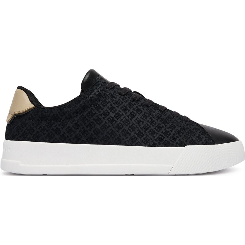 Sneakers Tommy Hilfiger Th Court Lth Mix Monogram FM0FM06082 Schwarz