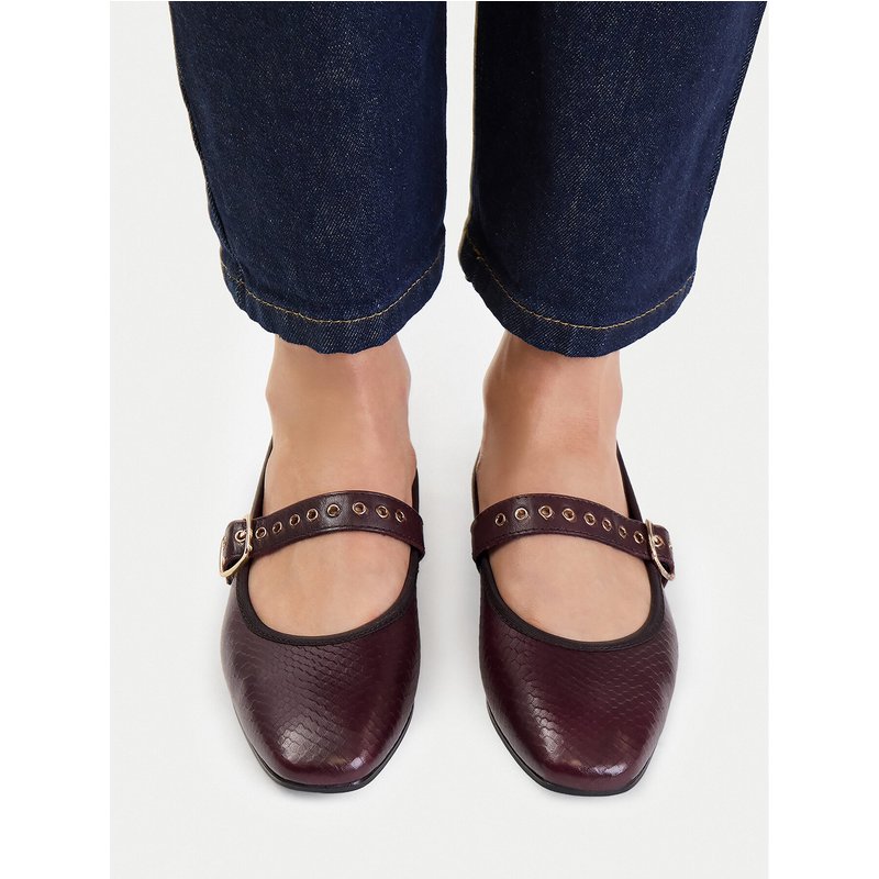 Ballerinas Lasocki CEO-RST-ROMI-96 Dunkelrot