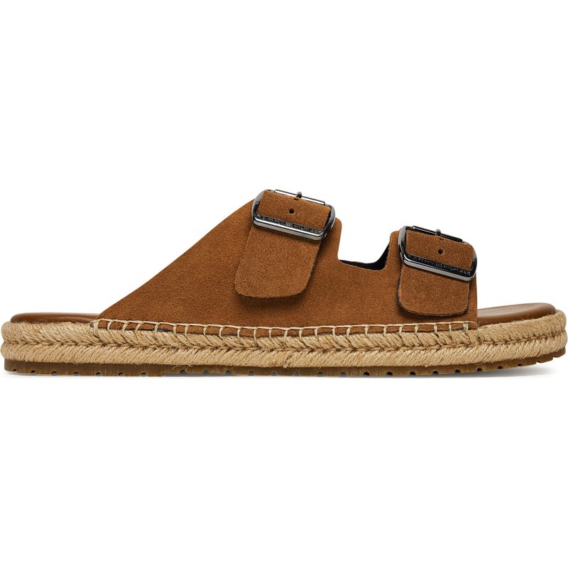 Espadrilles Tommy Hilfiger Flex Jutte Hilfiger Suede Sandal FM0FM05503 Braun