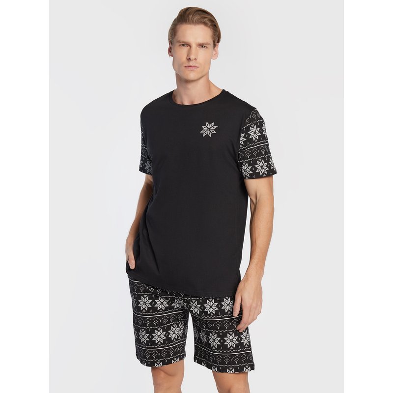 Brave Soul Pyjama MLWS-149BLIZZARD Schwarz