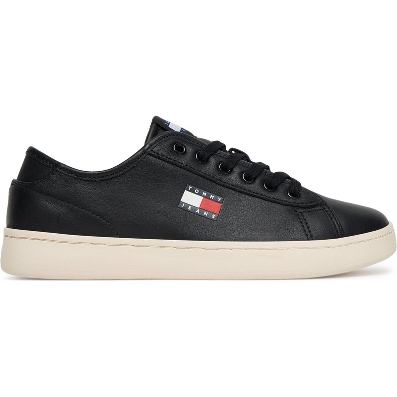 Sneakers aus Stoff Tommy Jeans Tjw Lightweight Court EN0EN02875 Schwarz