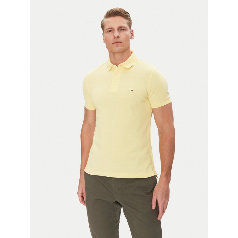Tommy Hilfiger Poloshirt 1985 MW0MW17771 Gelb Slim Fit