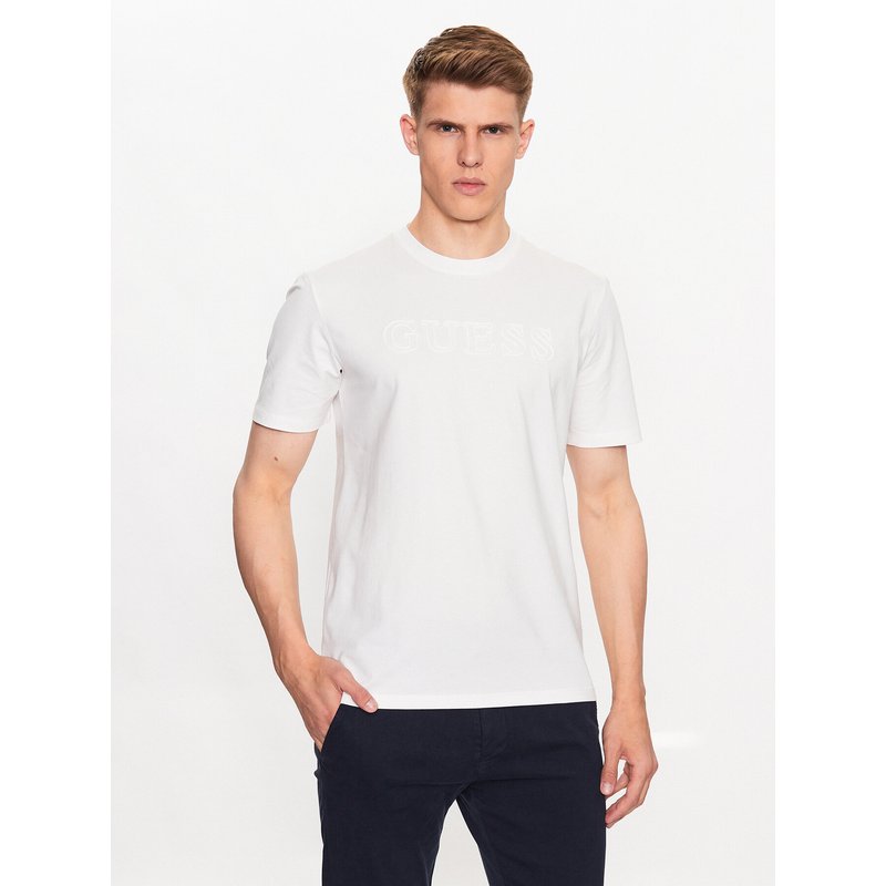 Guess T-Shirt Alphy Z2YI11 J1314 Weiß Regular Fit