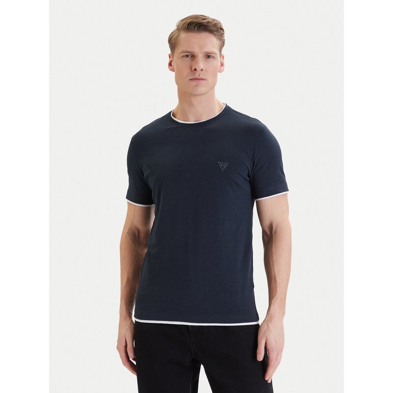 Guess T-Shirt F6GI06 K6XN4 Blau Slim Fit