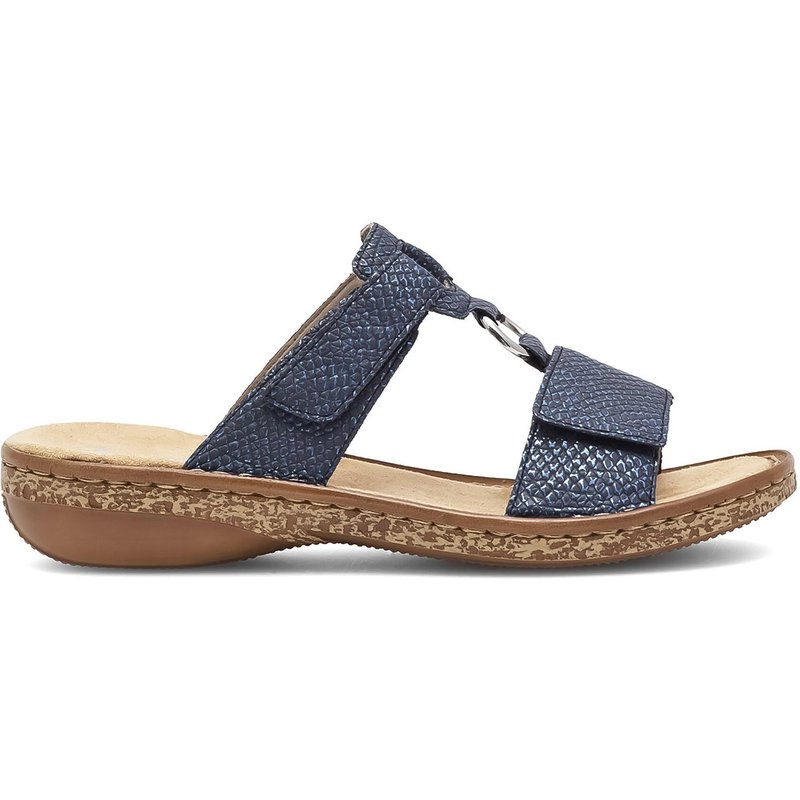 Pantoletten Rieker 628P9-14 Dunkelblau